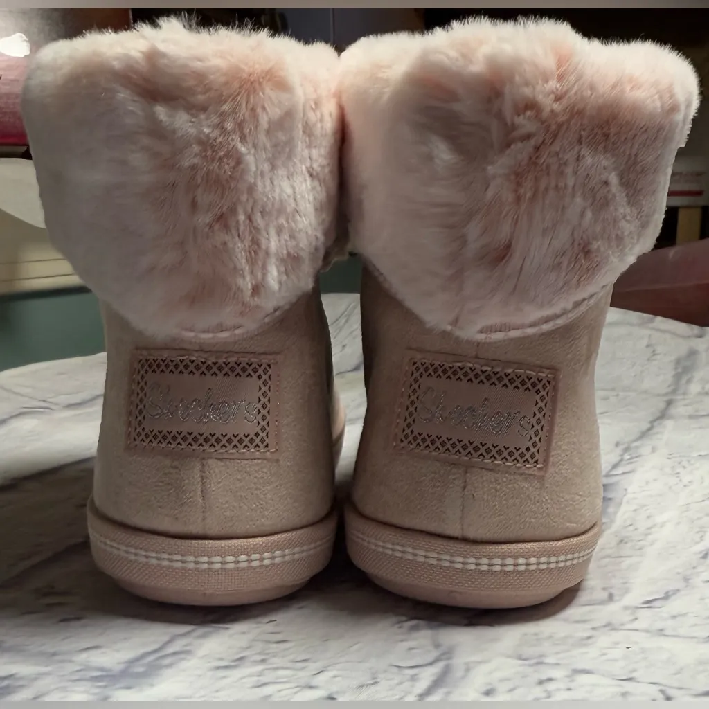 Cozy Blush Faux Fur Lined Boots - Image 4