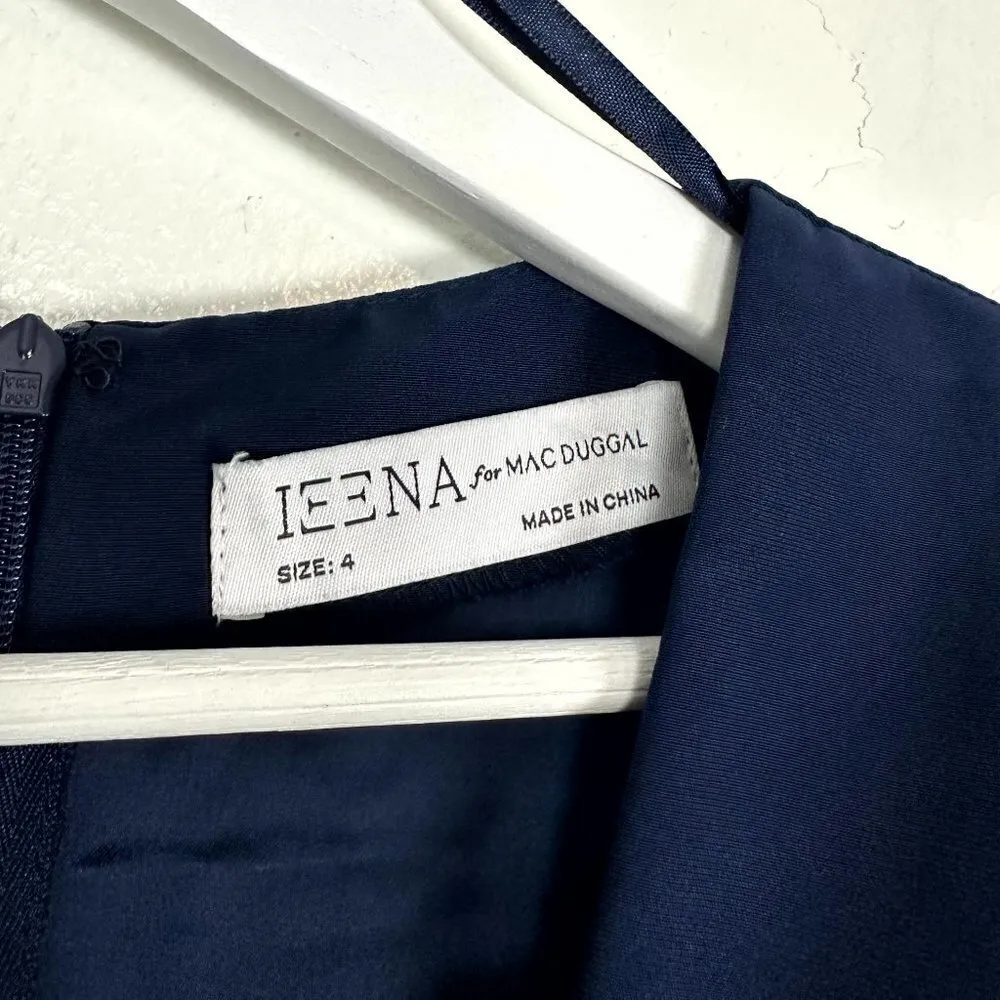 MAC DUGGAL Cutout Column Gown in Navy Size US 4 - Image 5