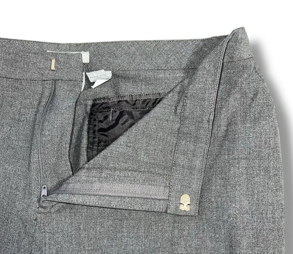 Old Navy Womens Dress Pants Straight Leg Stretch Career Solid Gray Size 10 Short - Image 3