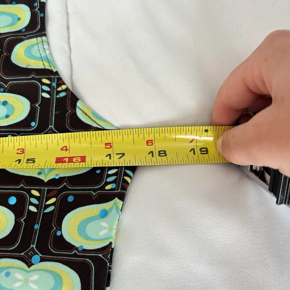 Only Nine Petite Womens Large L Cami Babydoll Whimsy Hearts 90s Y2K Retro VTG Green - Image 5