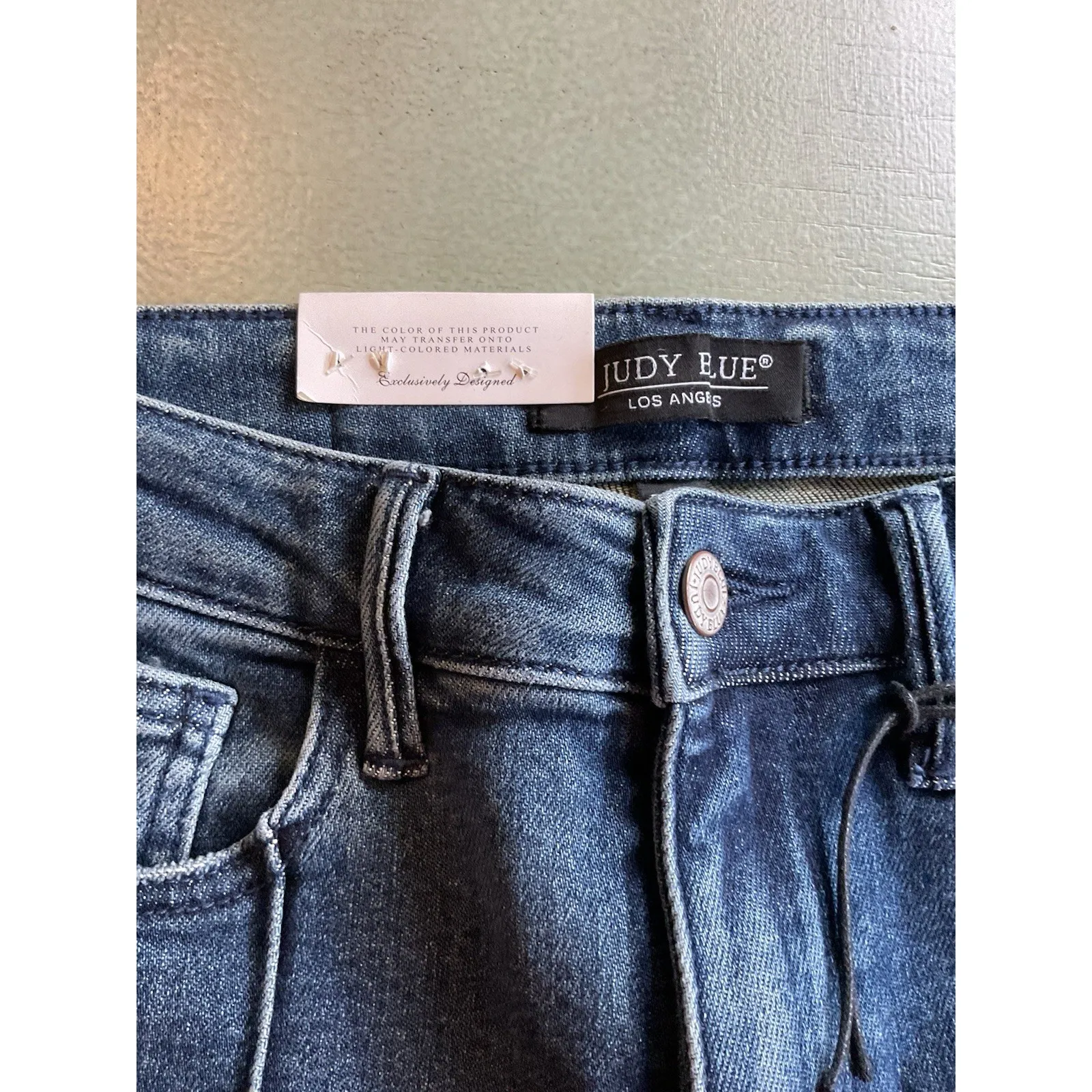 Judy Blue High Waist Western Seam Detail Straight Denim Jeans Size 7 / 28 - Image 9