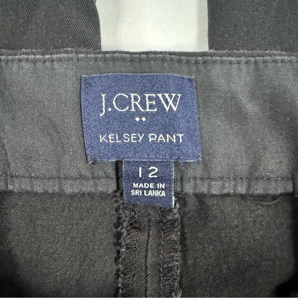 J Crew Factory Kelsey Flare Pant Size 12 Black Cropped Stretch Office Minimalist - Image 4