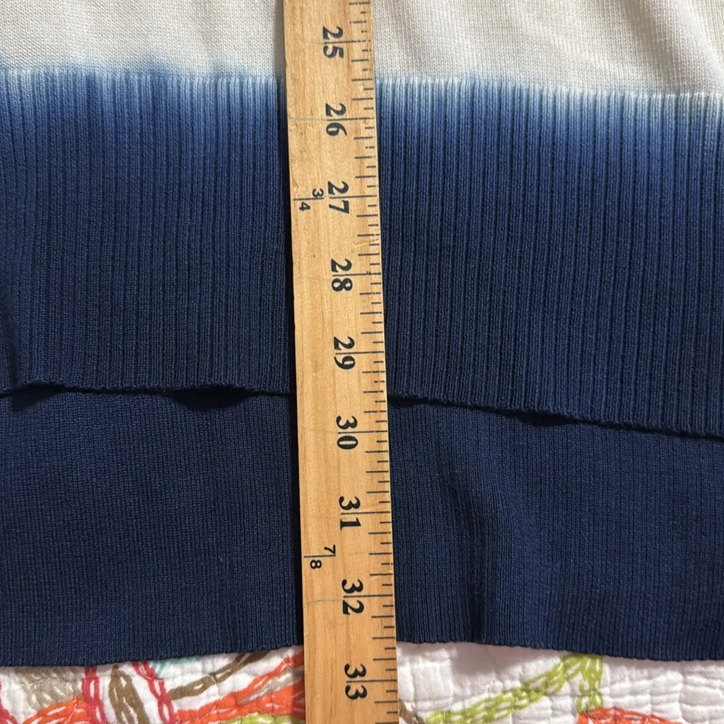 Wonderly women’s plus size 1X flyaway dolman sleeve sweater blue dip hi low NWT - Image 3