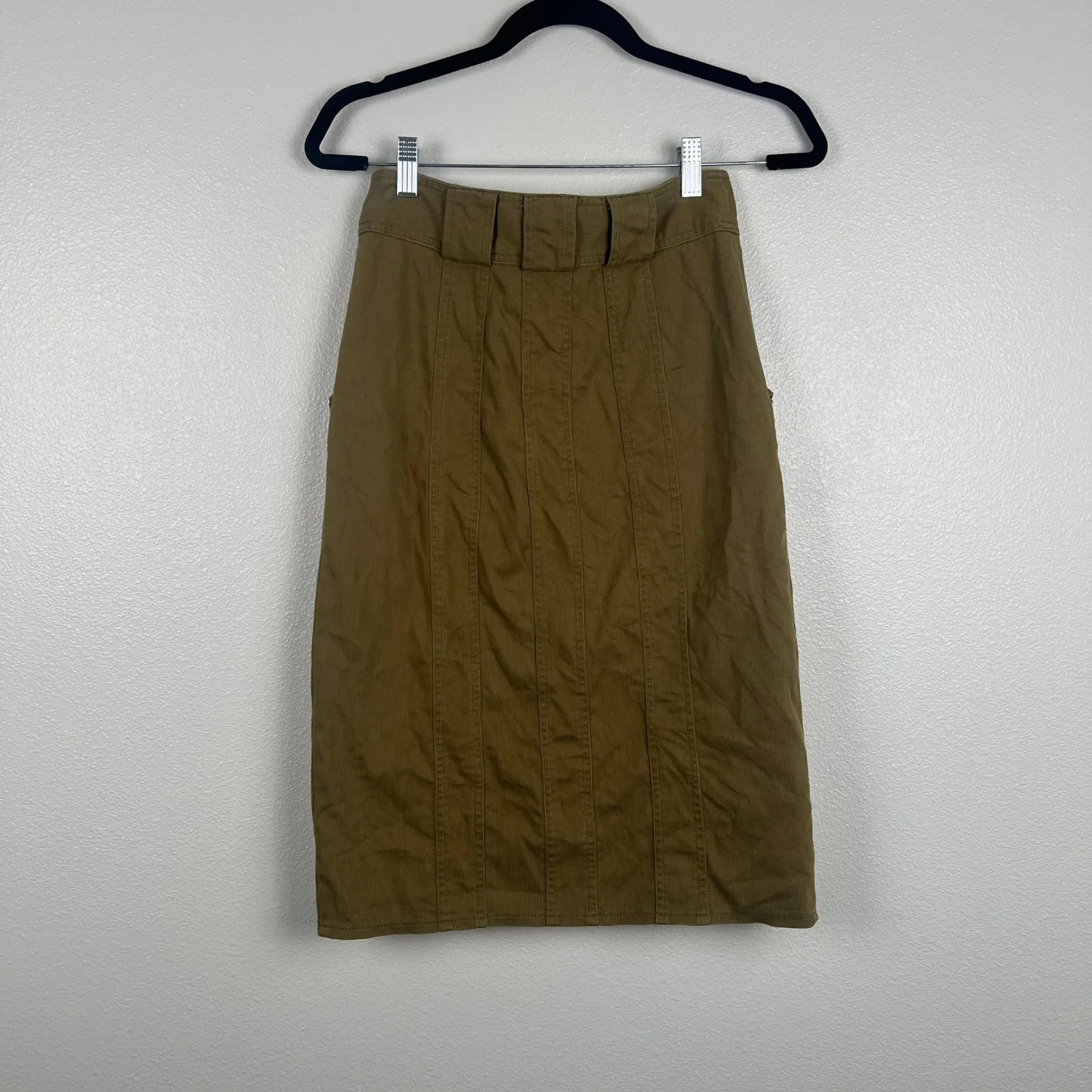 Nanette Lepore Women's Knee‎ Length Skirt Green Sz 0 - Image 5