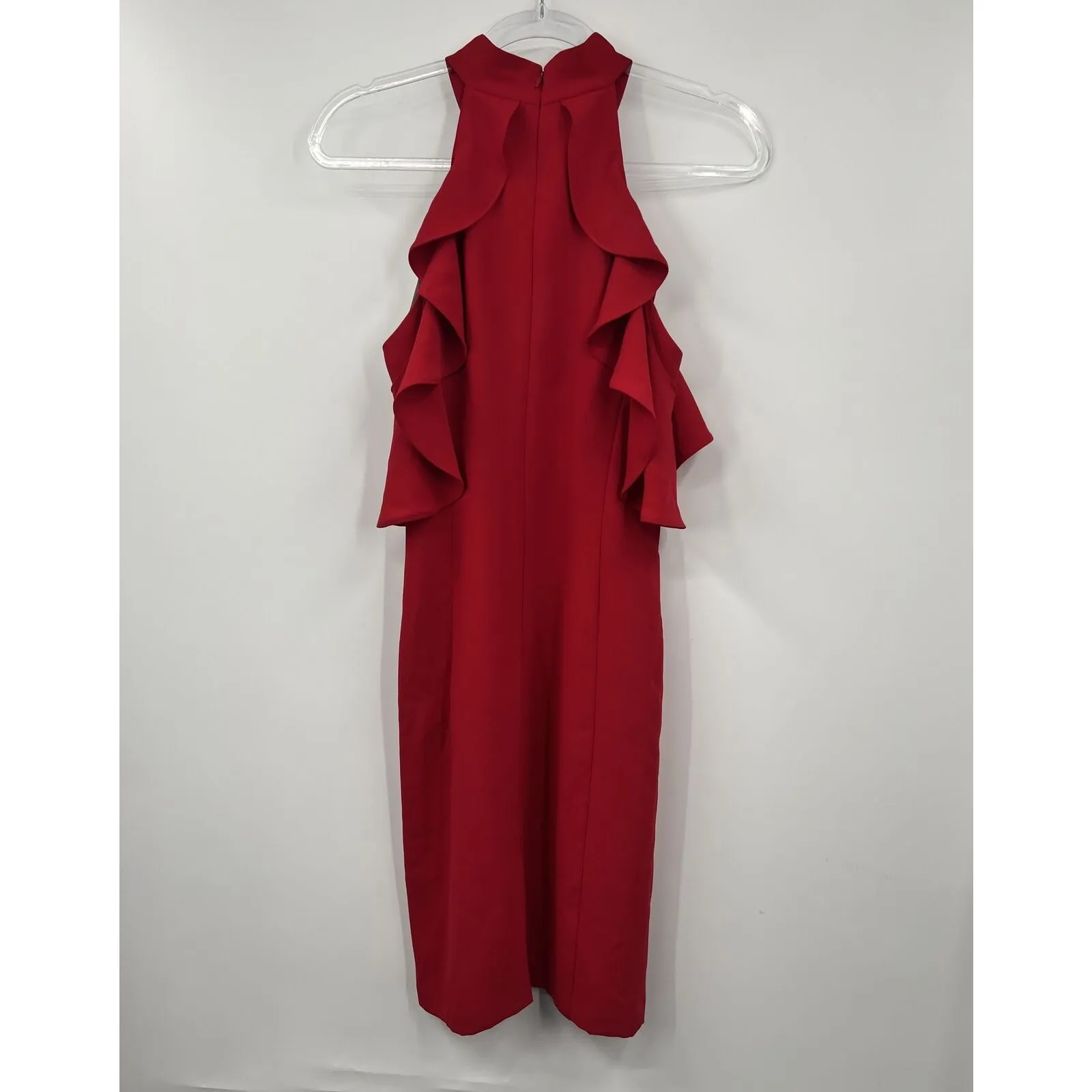Amanda Uprichard Cold Shoulder Haven Dress Scarlet Red‎ Size S New #2404 - Image 8