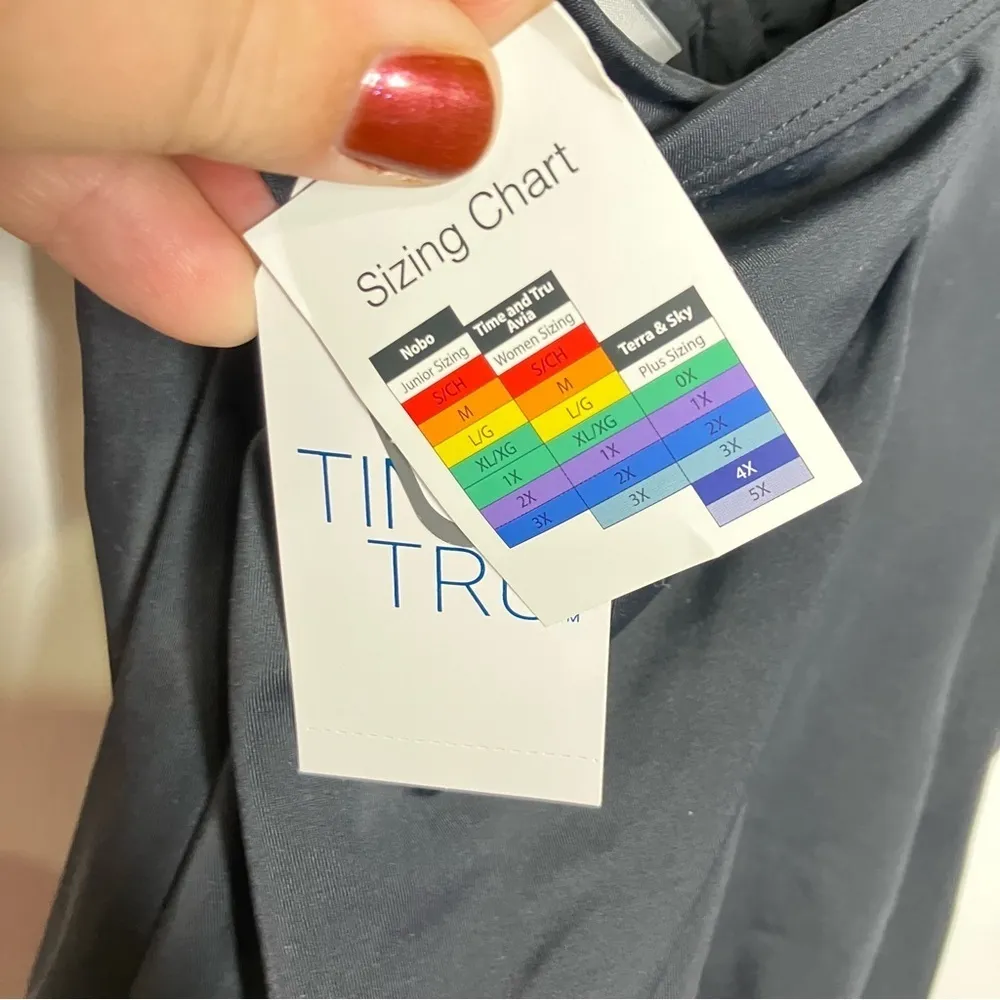 Time and Tru one piece swimsuit with bow details in‎ the front black size 1X - Image 6