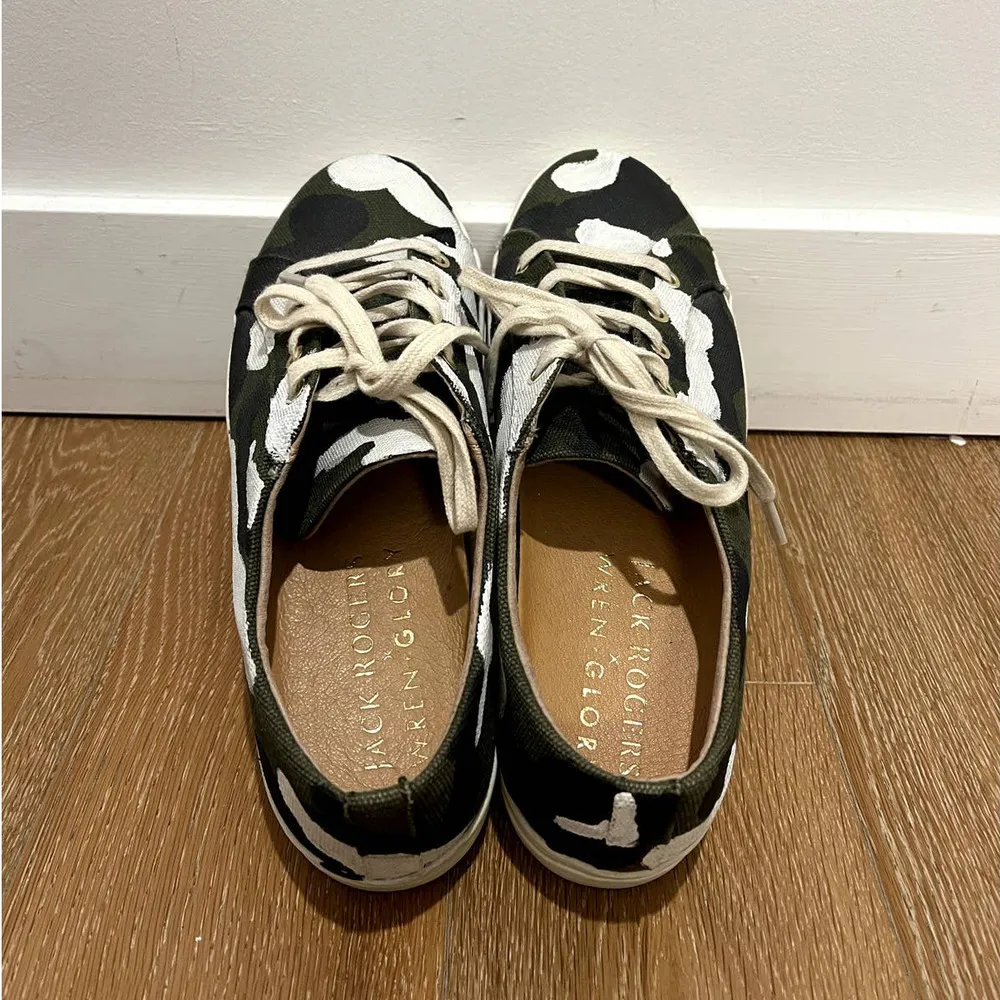 Wren + Glory X  Jack Rogers Camo Sneakers Hand painted sold out - Image 6