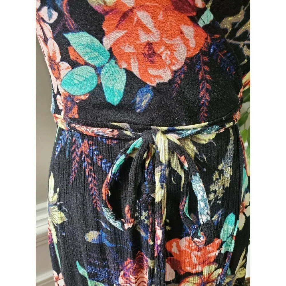 Dance & Marvel Floral Sleeveless V-Neck Wrap Dress - Image 4
