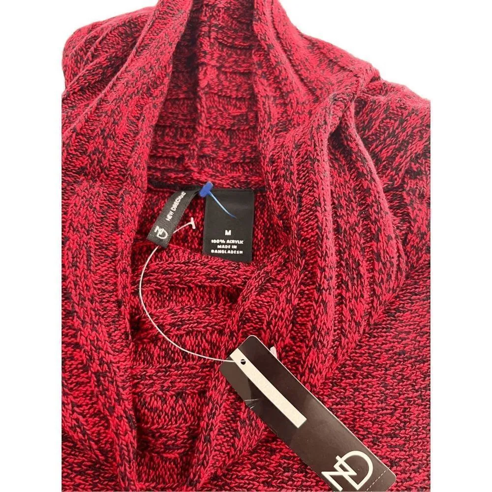 New Directions open stitch Sweater size M Red Size M - Image 6