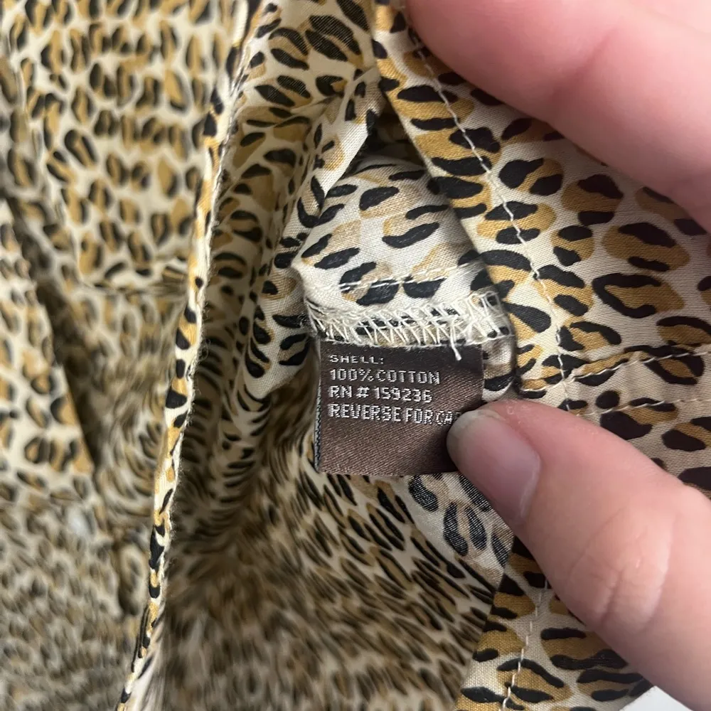 J. McLaughlin Womens Multicolor Leopard Print Long Sleeve Button Up Shirt XS - Image 4