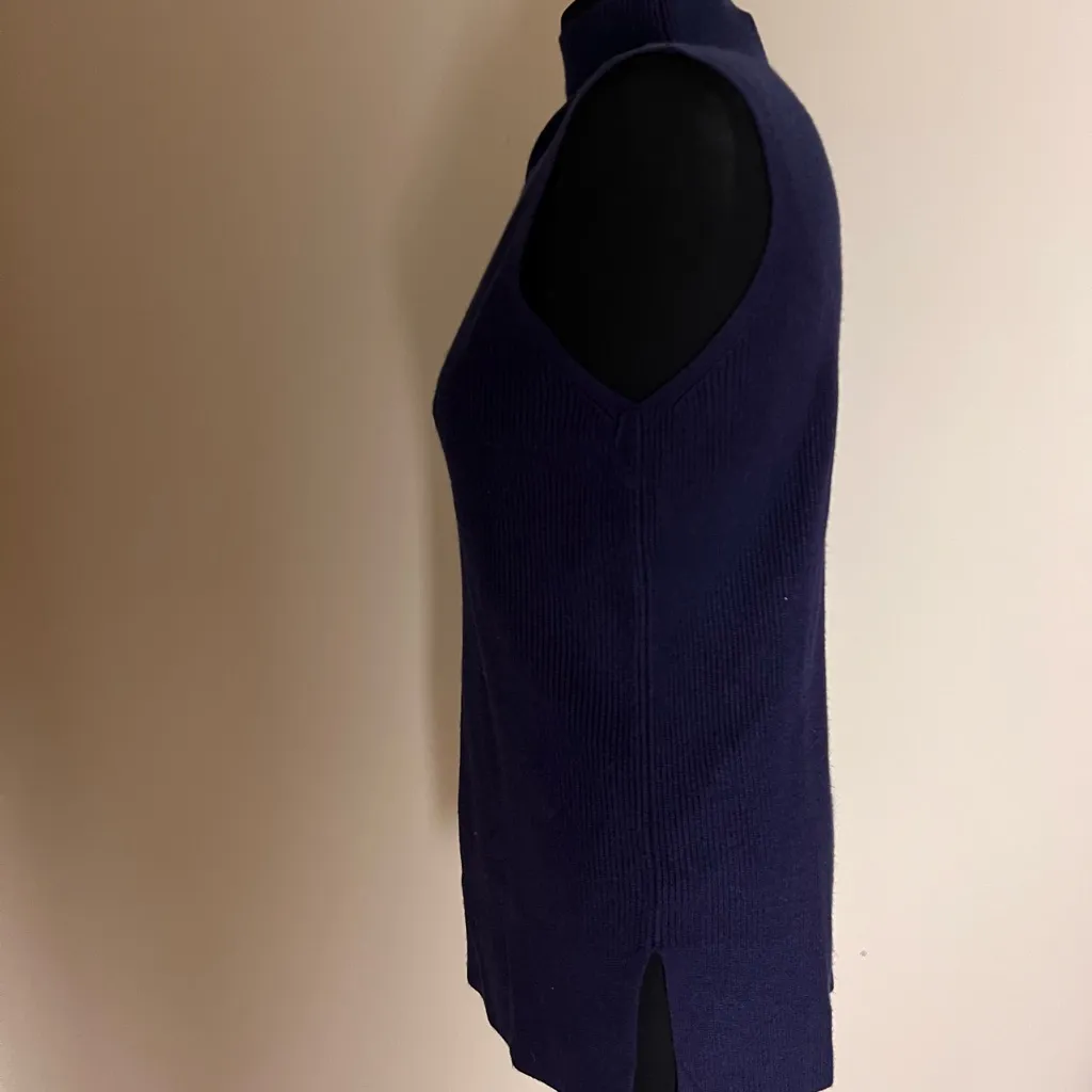 A New Day Navy Blue Sweater Knit Tunic Top NWT - Image 4