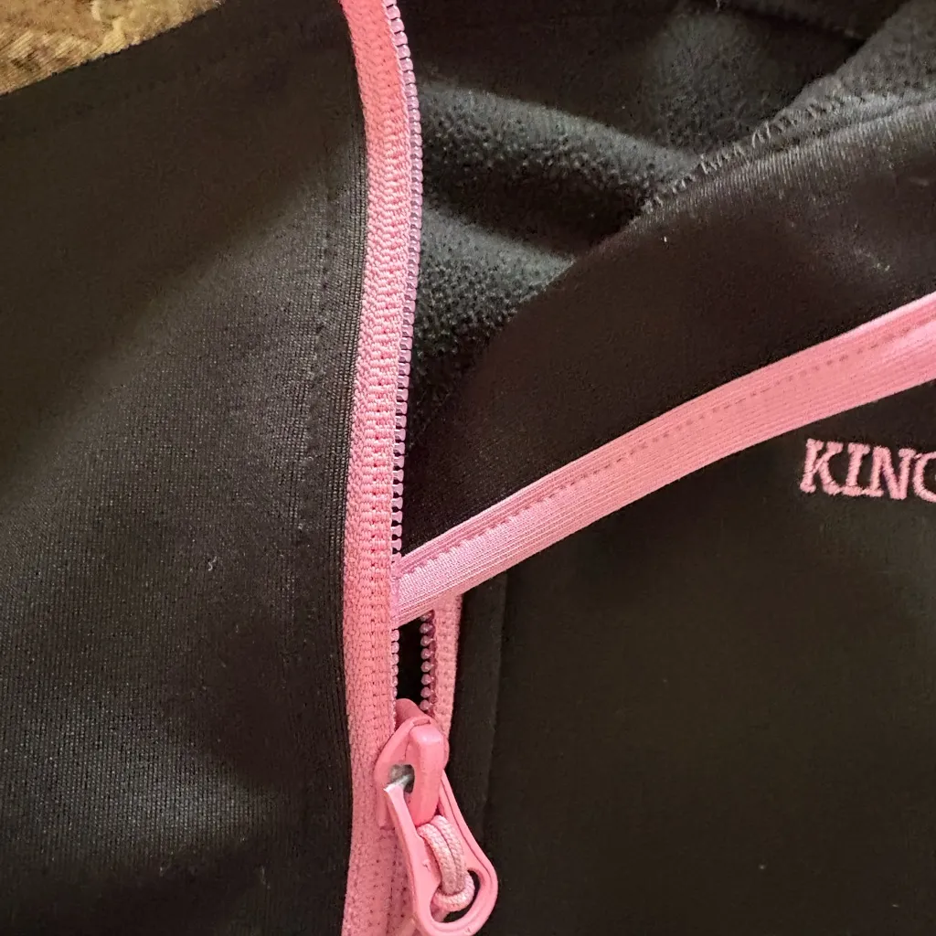 Women's Black and Pink camo Jacket Size M - Image 5