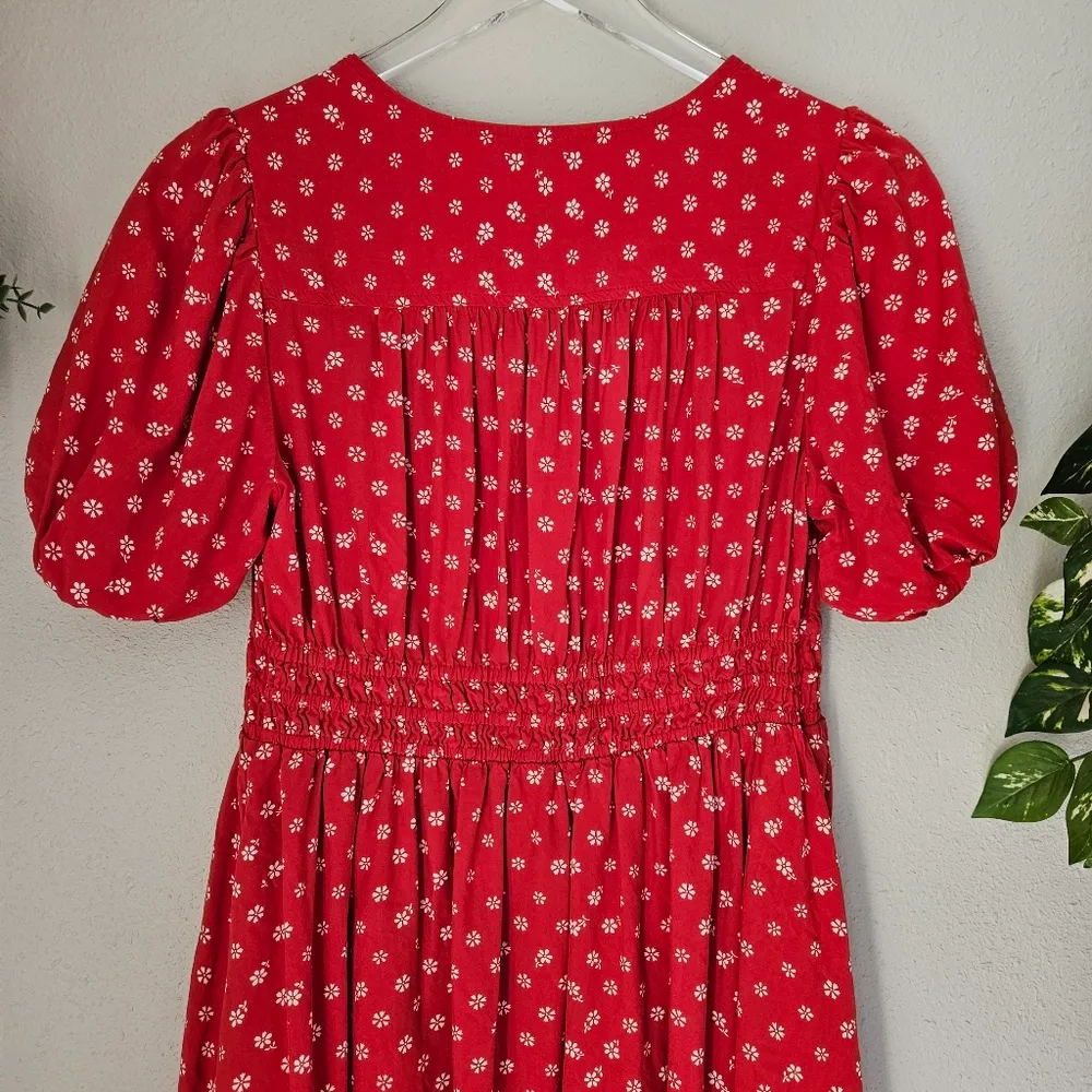 Madewell  Sophia Mini Dress in Bandana Flower Size M Red - Image 8