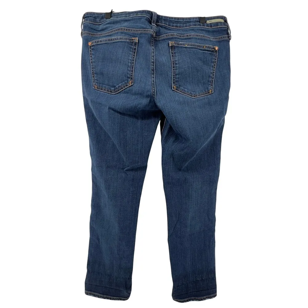 Anthropologie Pilcro Women 32 Stet Mid-Rise Skinny Ankle Jeans Medium Wash Denim - Image 3