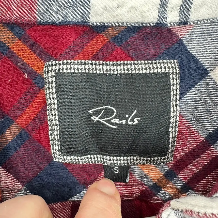 Rails Hunter Flannel Shirt Women's Small Plaid Button Down Long Sleeve‎ - Image 4