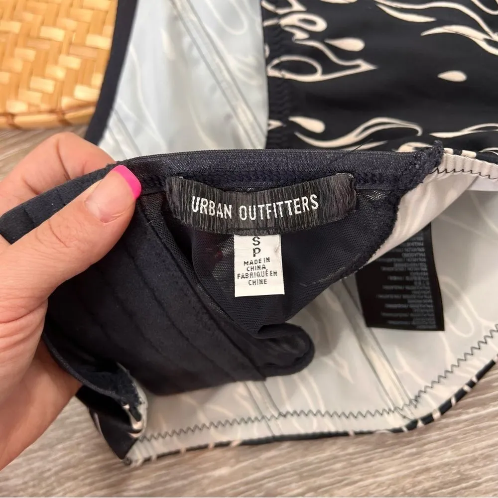 Urban outfitters Athena hanky hem corset‎ top strapless flames - Image 5