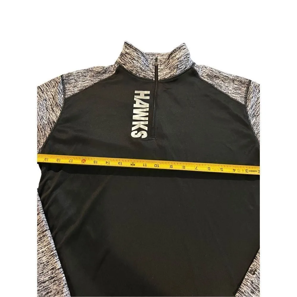 HAWKS pullover sweatshirt black half zip size M Size M - Image 5
