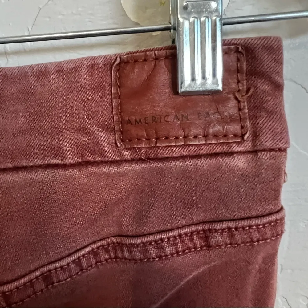 AEO Burnt Orange Short Curvy Super Hi Rise‎ Jeggings - Image 10