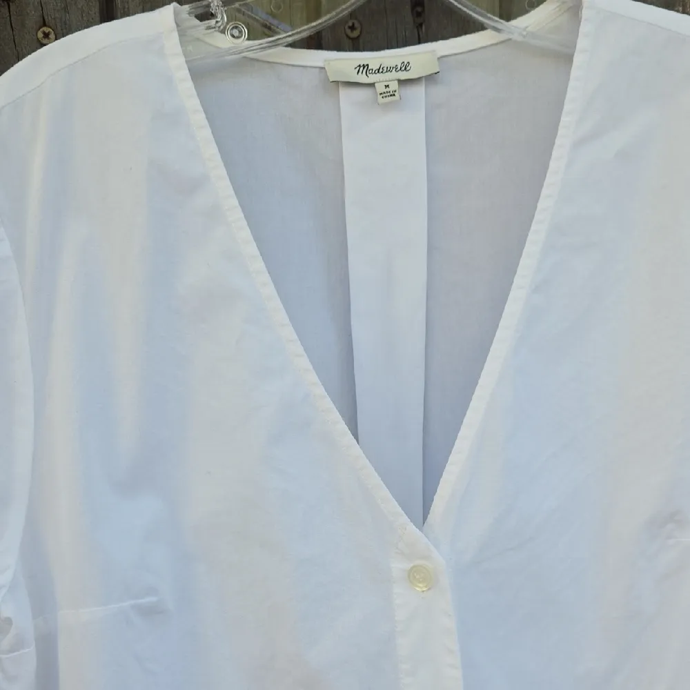 Madewell White Button-Down Dress - Image 3