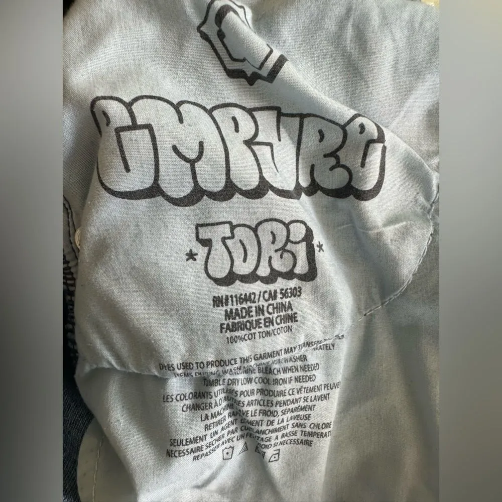 Empyre Tori Billie Medium Wash 5 Pocket Skate Denim Jeans Streetwear Sporty 1 Blue Size XS - Image 10