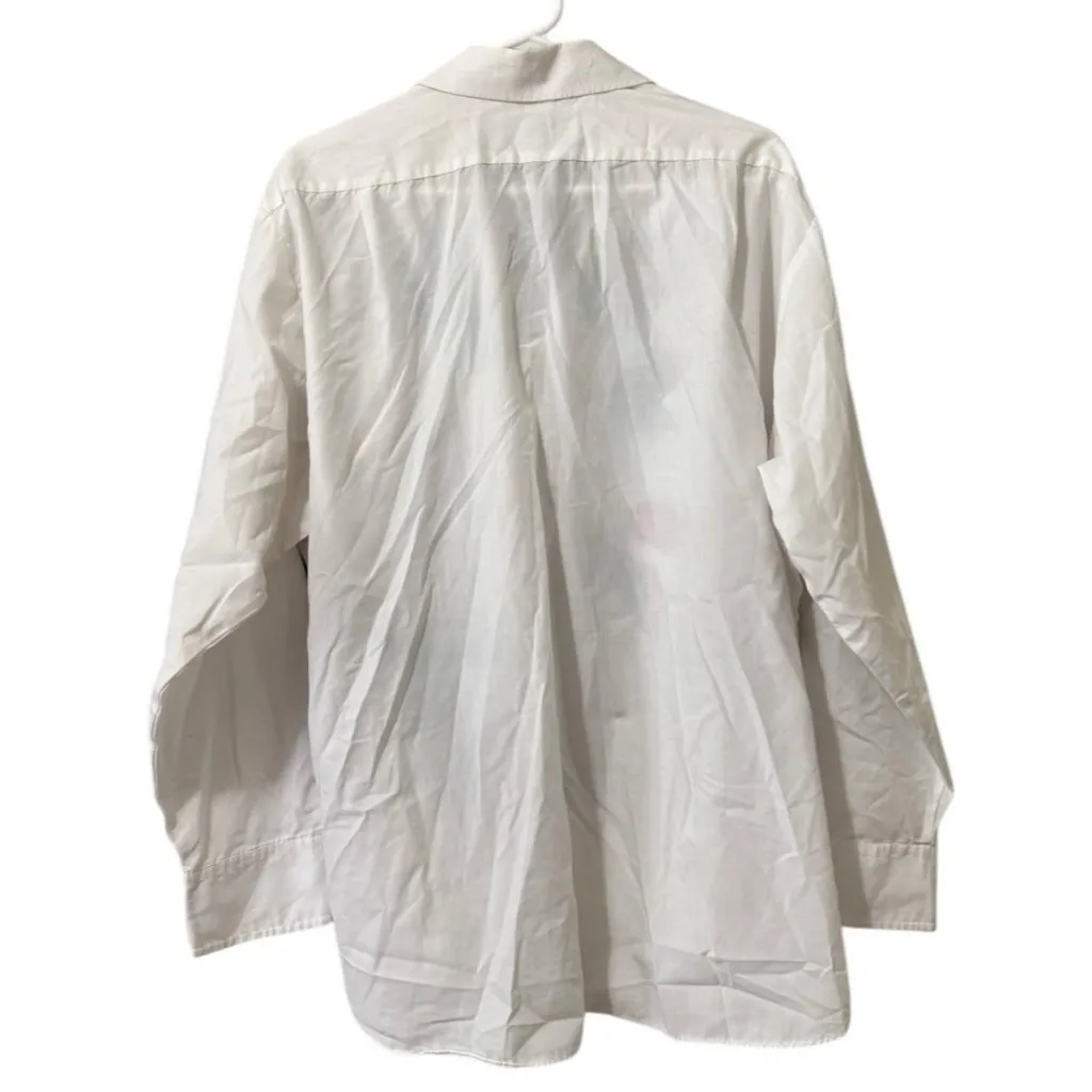 Creative Artwear Women Sz 2X Floral Beaded Artsy Art 80s 90's Button Down Signed White - Image 2