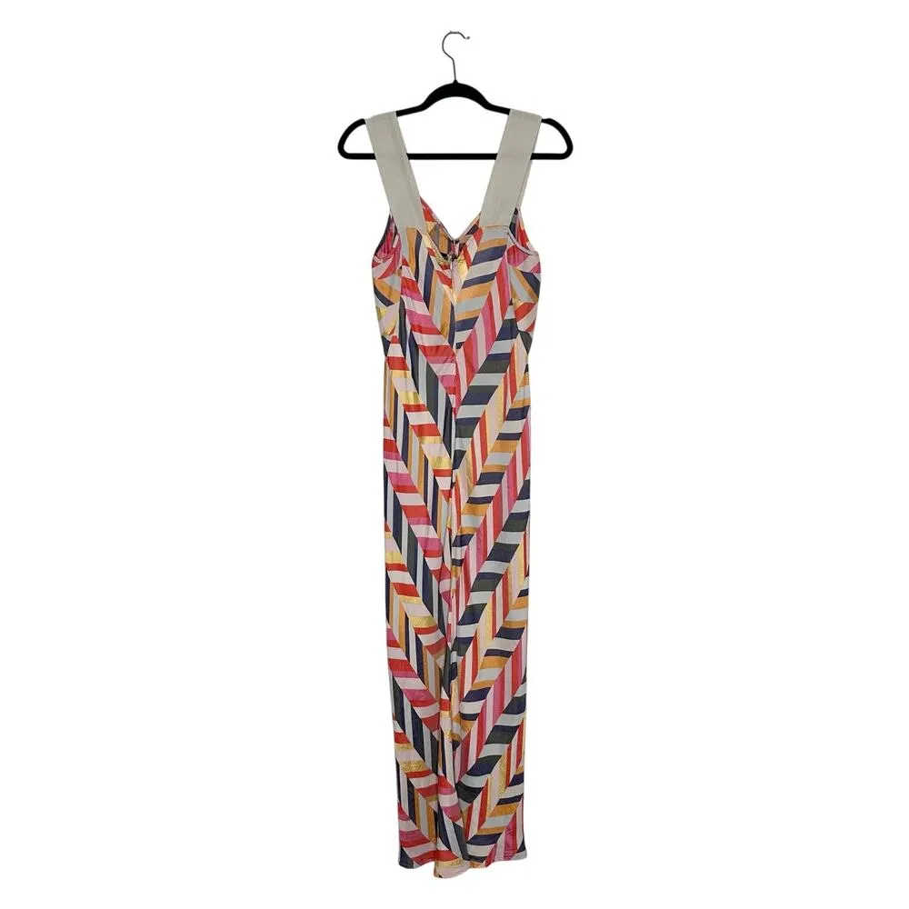 Zero + Maria Cornejo Bias Alexia Chevron Maxi Dress Women's Size 10 - Image 3