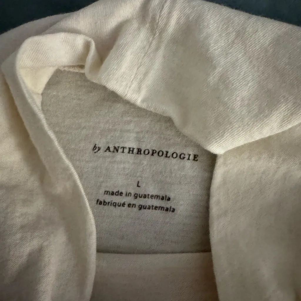 Anthropologie Cream Long Sleeve Turtleneck - Image 2