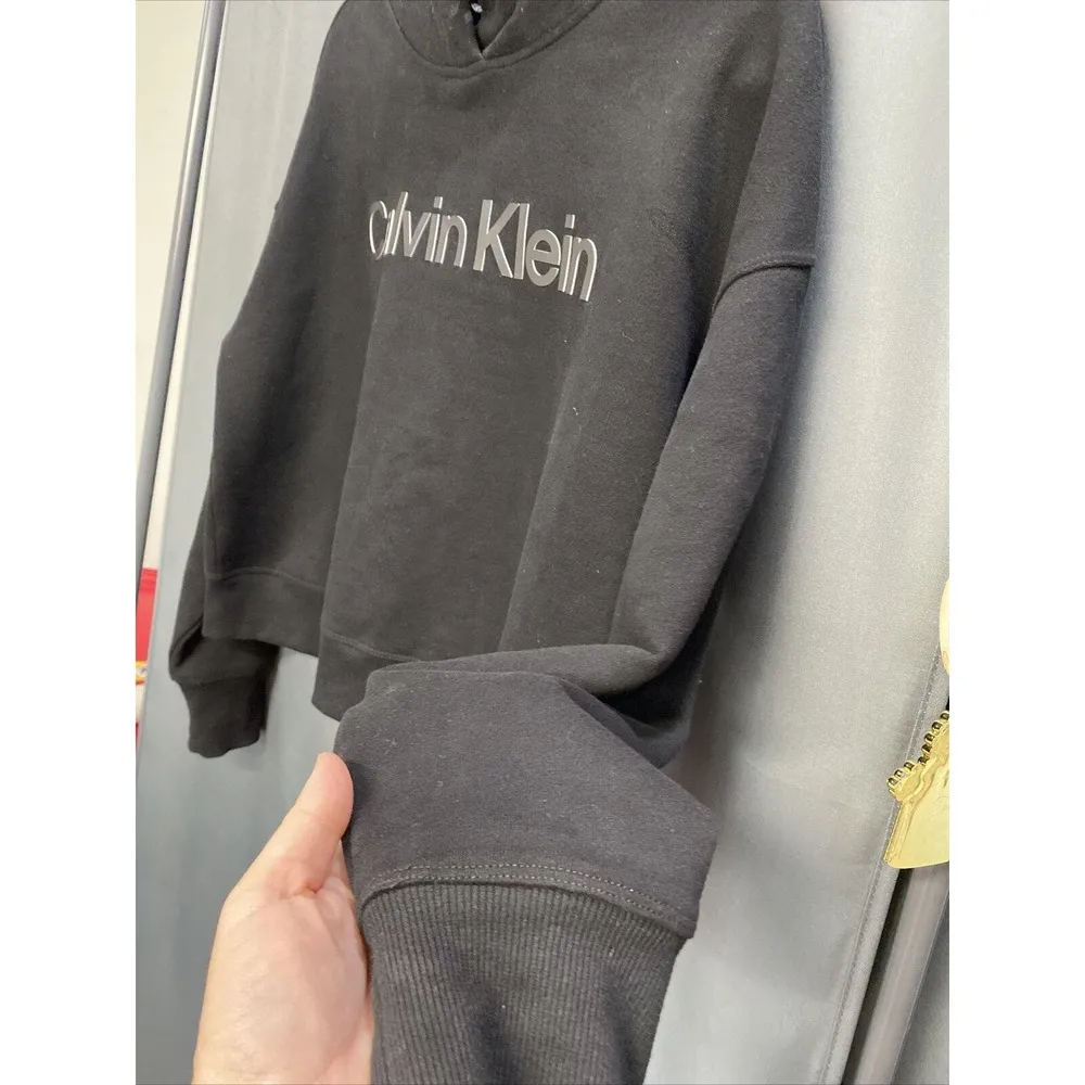 Calvin Klein Black Hoodie NWOT Retail $79 Size S (b31.4) - Image 6