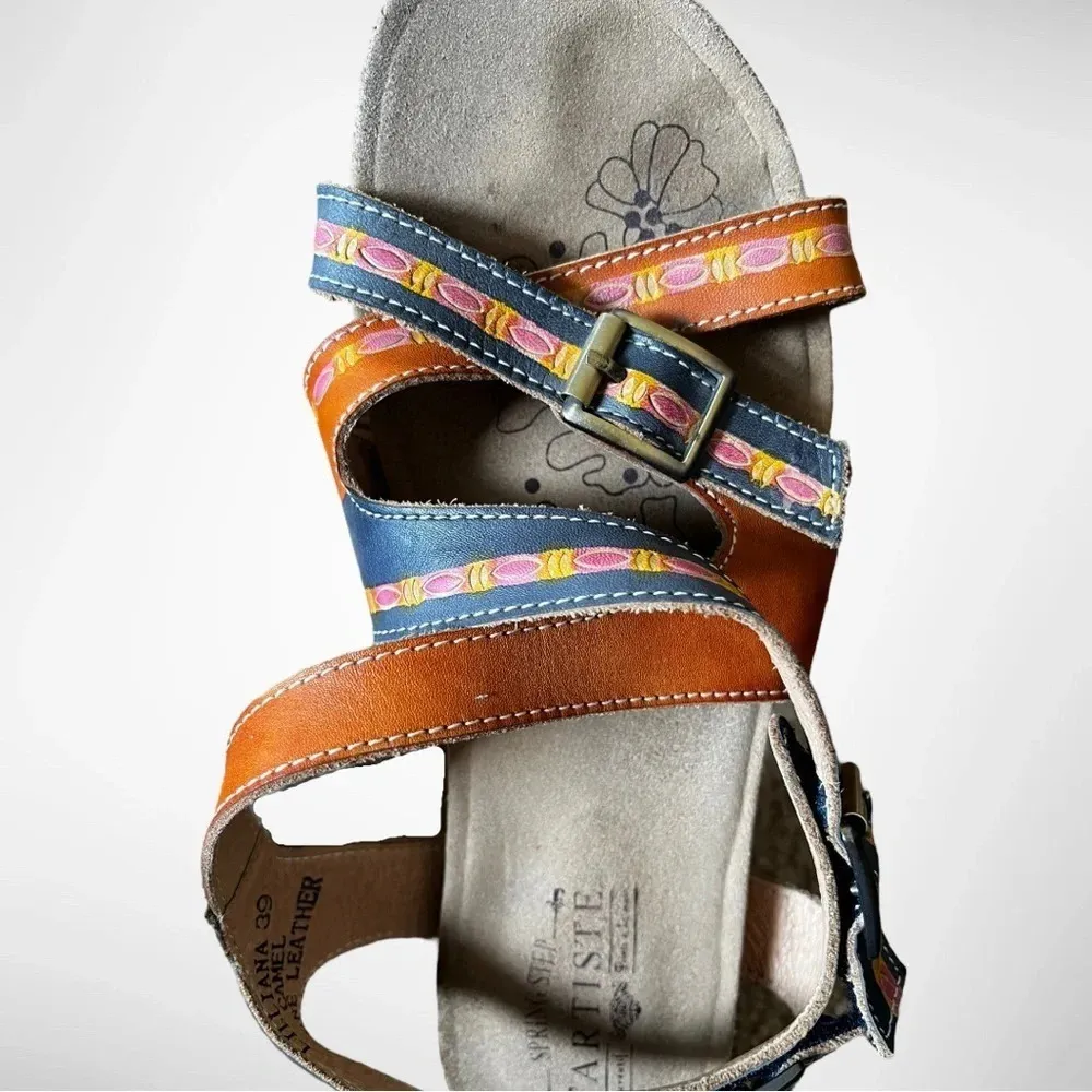 L'ARTISTE BY SPRING‎ STEP Women's Lillana Leather Sandals 8.5 | GUC - Image 5