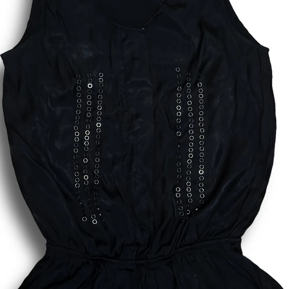 Black Sleeveless Shorts Romper Size M - Image 3