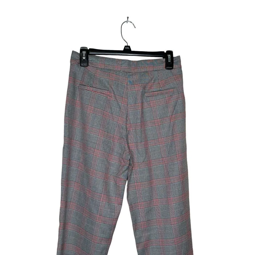 Umgee Women's Pants Trouser Plaid Check Chino Casual High-Rise Skinny Size Small - Image 9