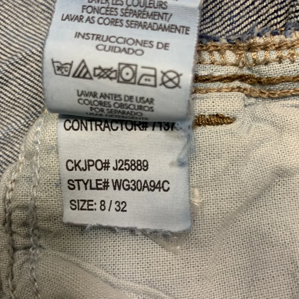 Lean Boot Cut Medium to Dark Wash Jeans Size 8 - Image 15