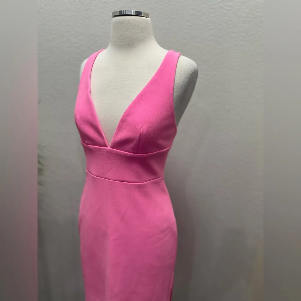 New! Amanda Uprichard Nelly Dress in Shocking‎ Pink Sz Small $229 - Image 7