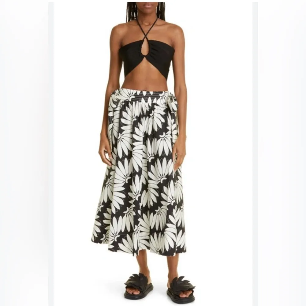 FARM RIO Knit Cutout Crop Halter Top in Black, Medium, $100 - Image 5