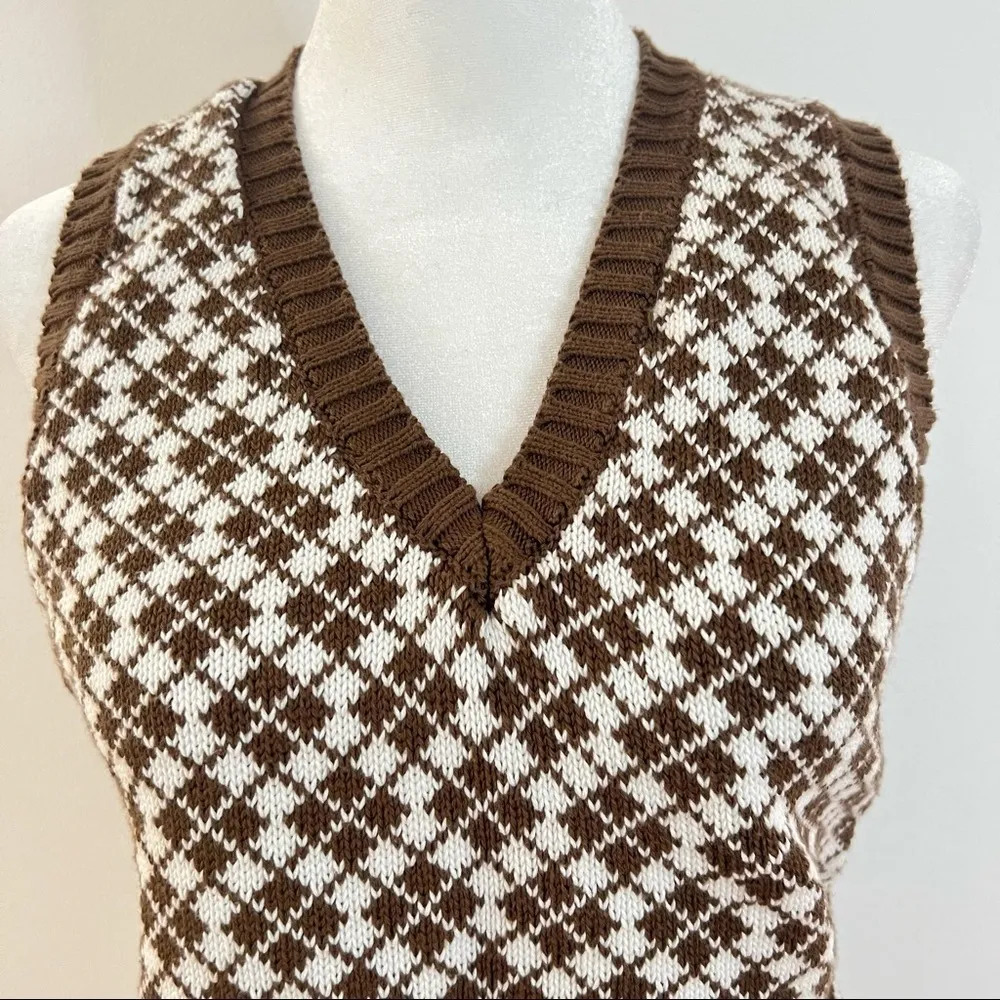 BRANDY MELVILLE Argyle Sweater Vest - Image 2