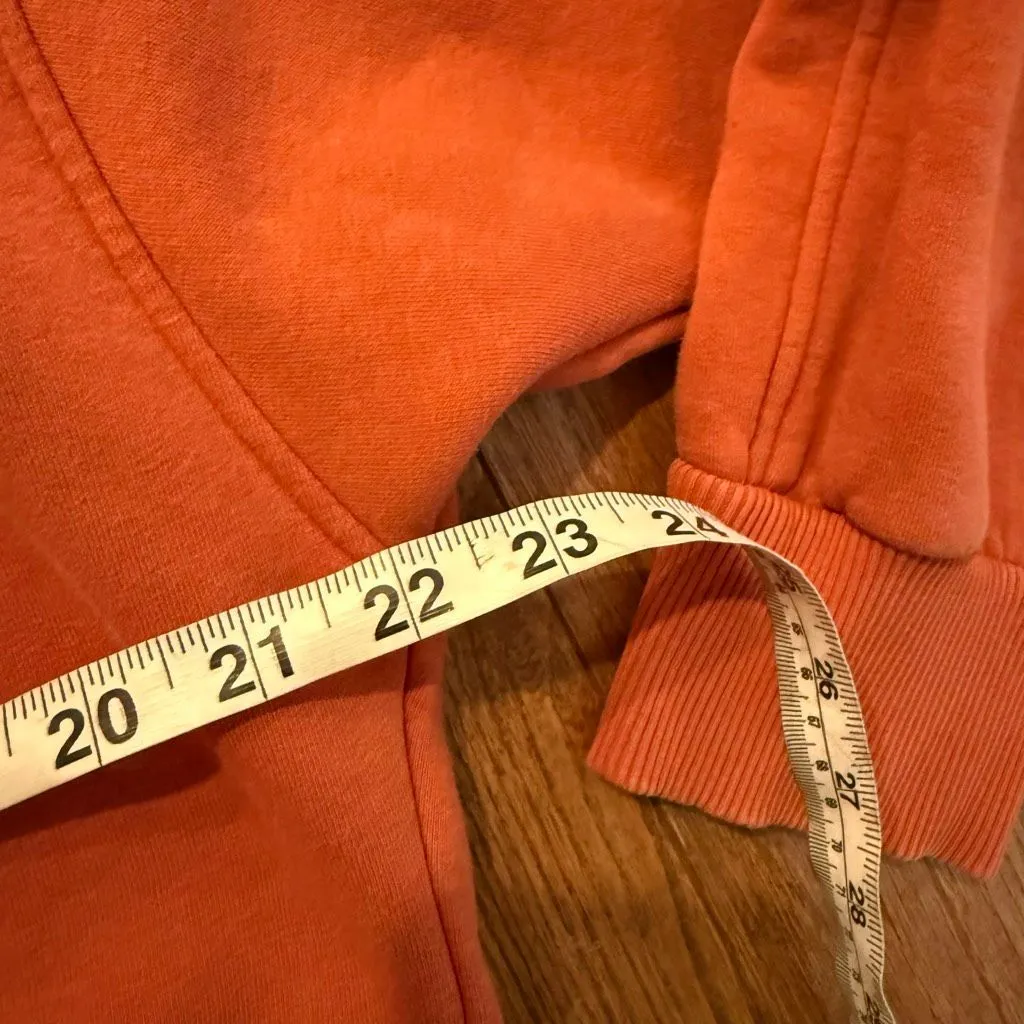 Banana Republic orange seam front crewneck sweatshirt size M - Image 9