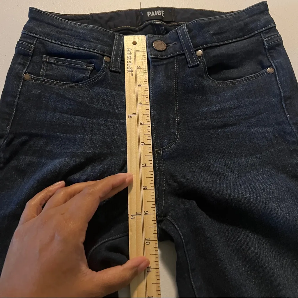 PAIGE Hoxton‎ Ultra Skinny Jean Stretch Dark Wash Denim Size 25 - Image 14