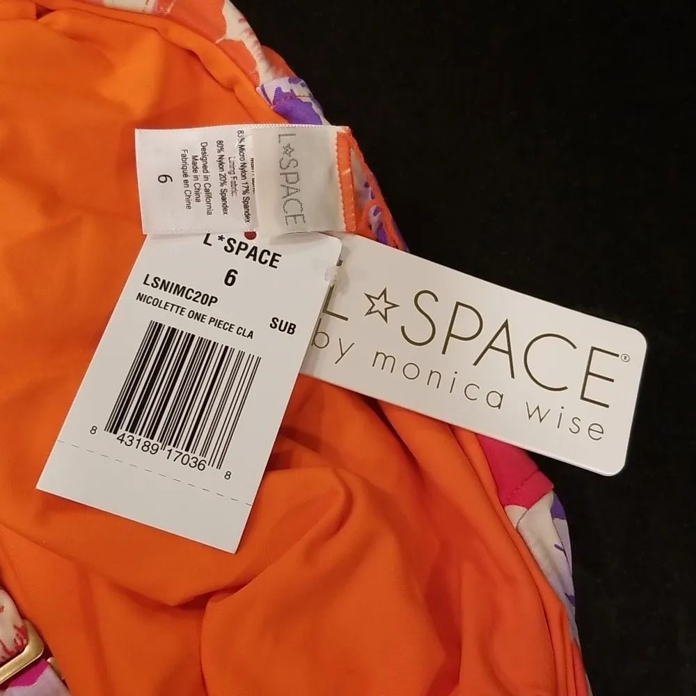 💕L*SPACE💕 Nicolette One Piece Classic Swimsuit Super Bloom Floral Print 6 NWT - Image 15