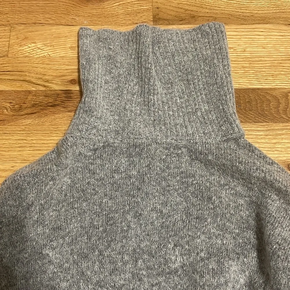 H&M Gray Turtleneck Sweater Dress - Image 3