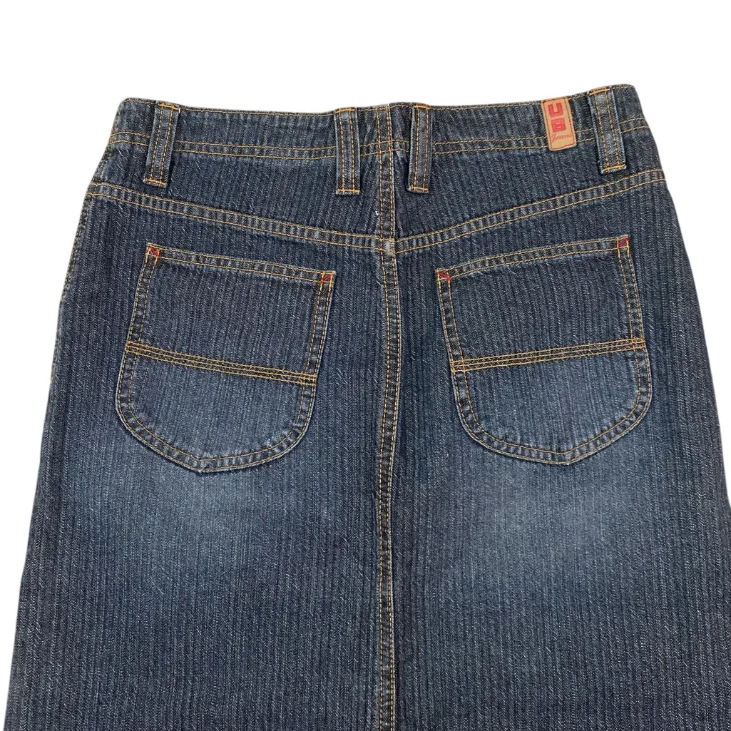 Vintage Y2K Union Bay Straight Denim Maxi Skirt w/ side Splits - Image 5