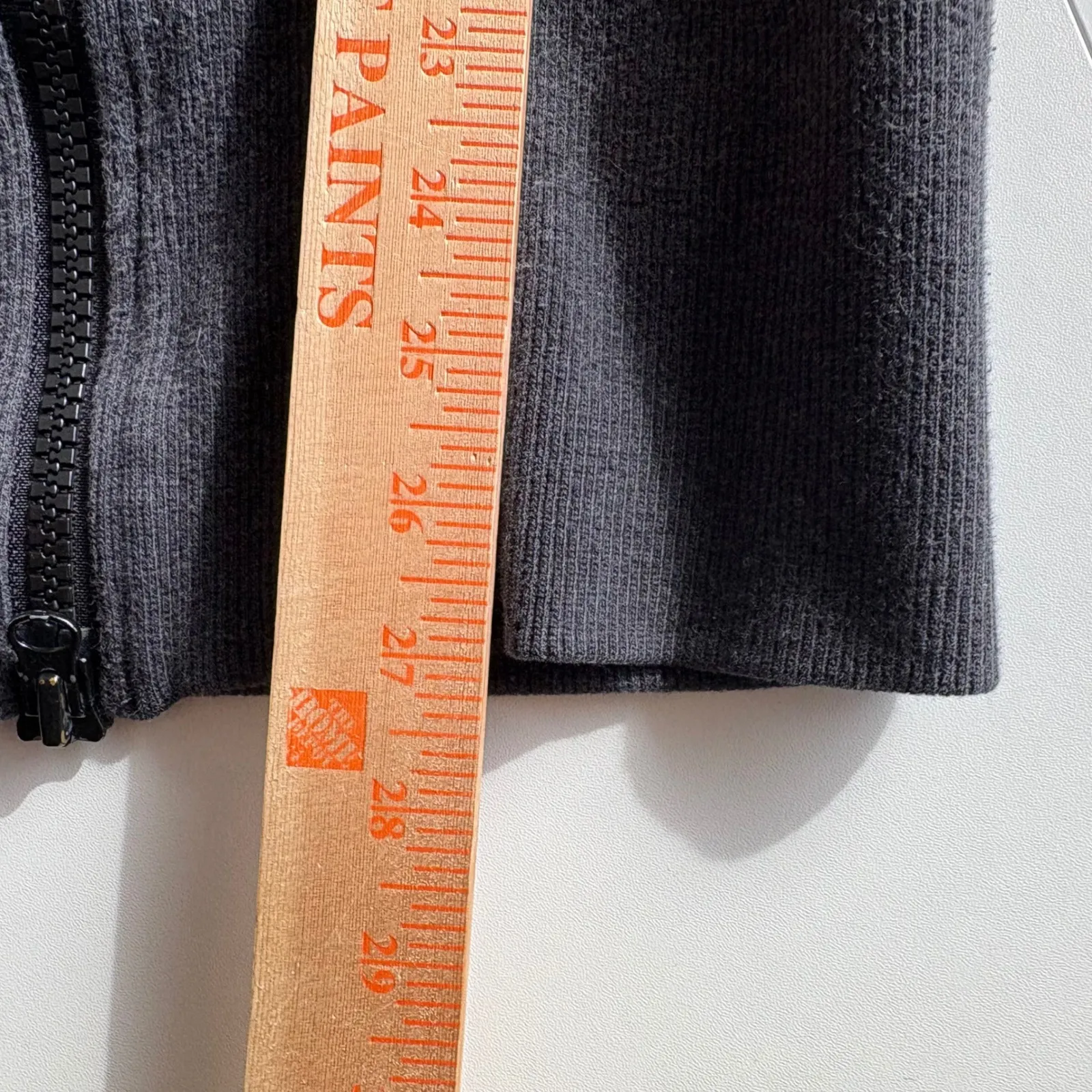 Lululemon Athletica Women Charcoal Grey Lime Green Hoodie Jacket Size 4 - Image 3