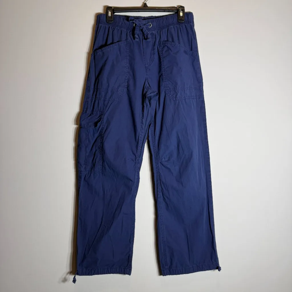 Aerie Avenue Baggy Cargo Pant Women's Small Blue Loose Poplin Adjustable Sporty - Image 7