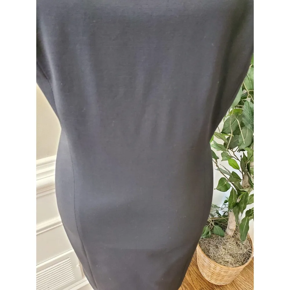 Ann Taylor Wool Round Neck Sleeveless Casual Party Wear Knee Length Dress 12 - Image 3