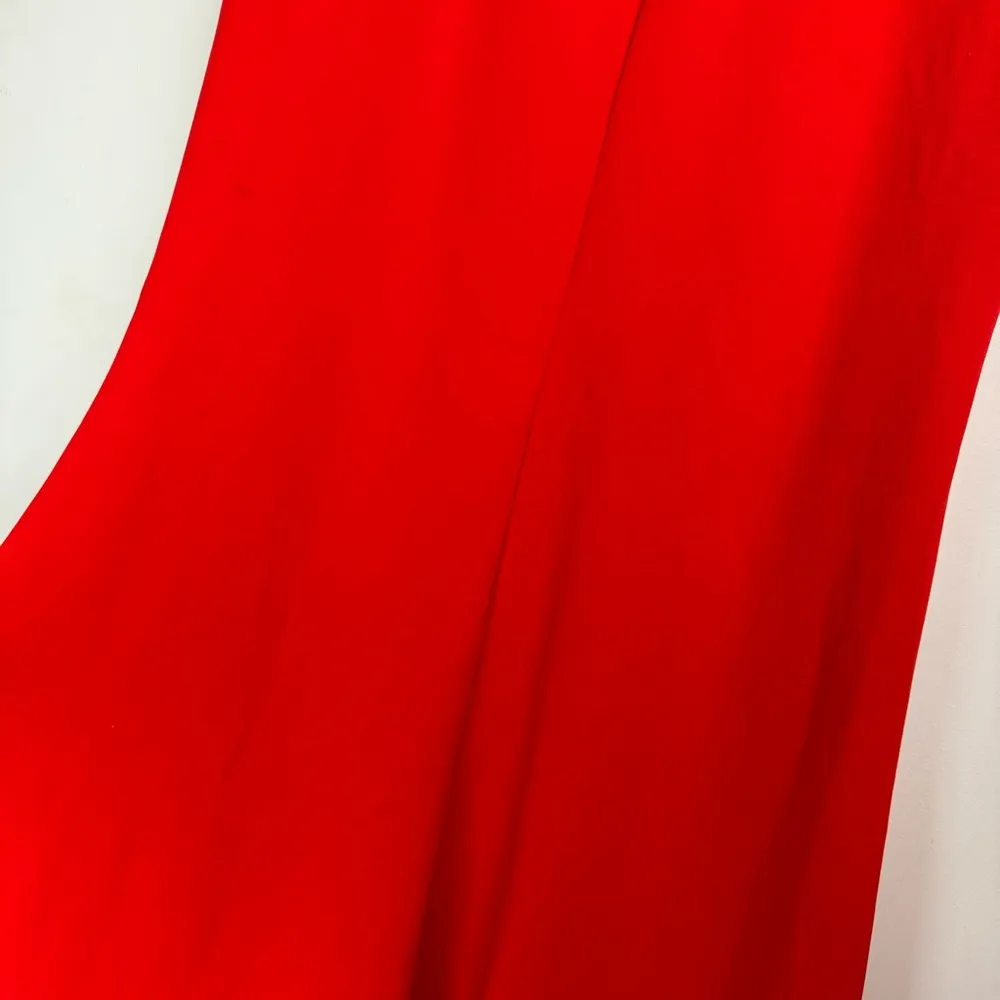 Lulu’s Infinite Glory Red Maxi Dress Sz Medium Stretch Knit Mermaid Hem Formal - Image 14