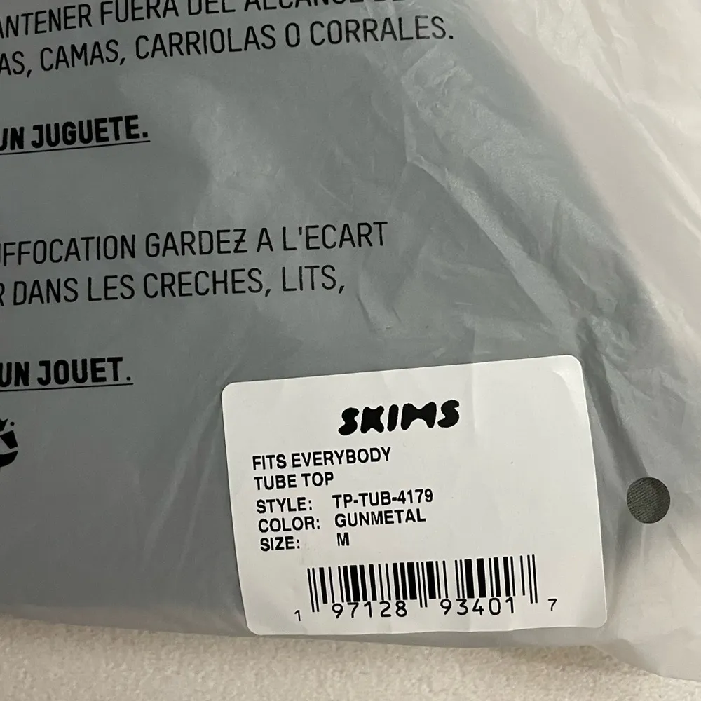 NWT Fits Everybody Tube Top in Gun Metal Color Size M - Image 5