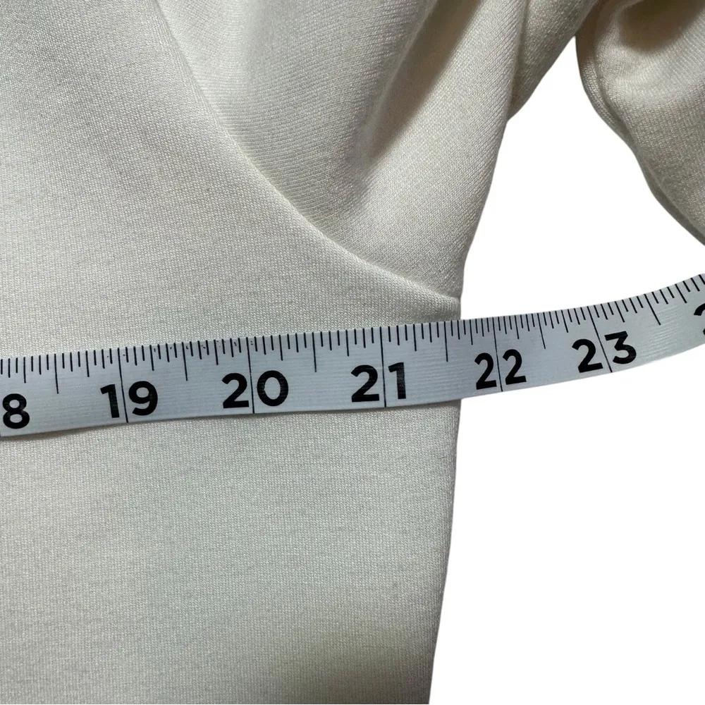 Calia Athletic Extended Shoulder Pull Over Sweater White Ivory Size XL - Image 4