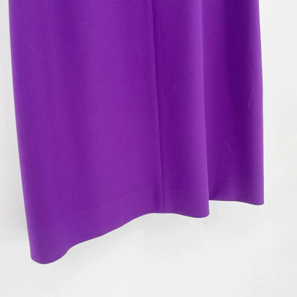 Diane Von Furstenberg Carrie Sleeveless Sheath Dress in Chrome Purple Women's 12 - Image 5