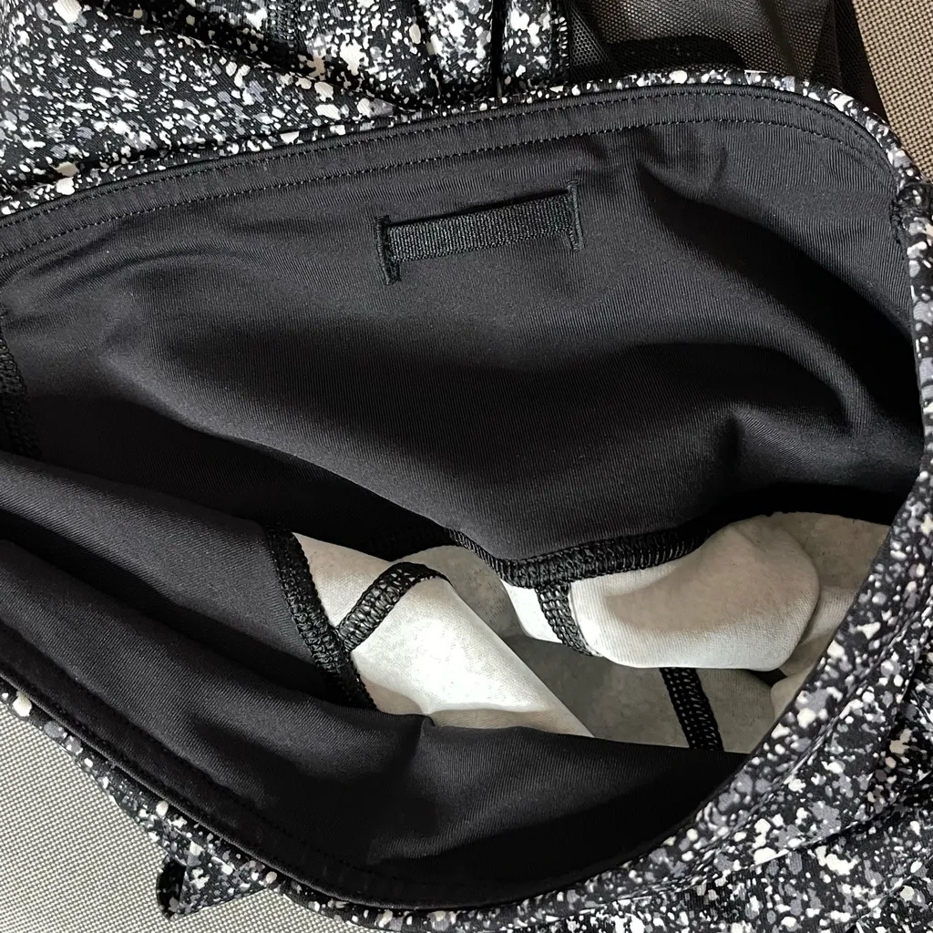 Lululemon Pace Rival Marathon Crop Leggings (black white Splatter) - Image 12