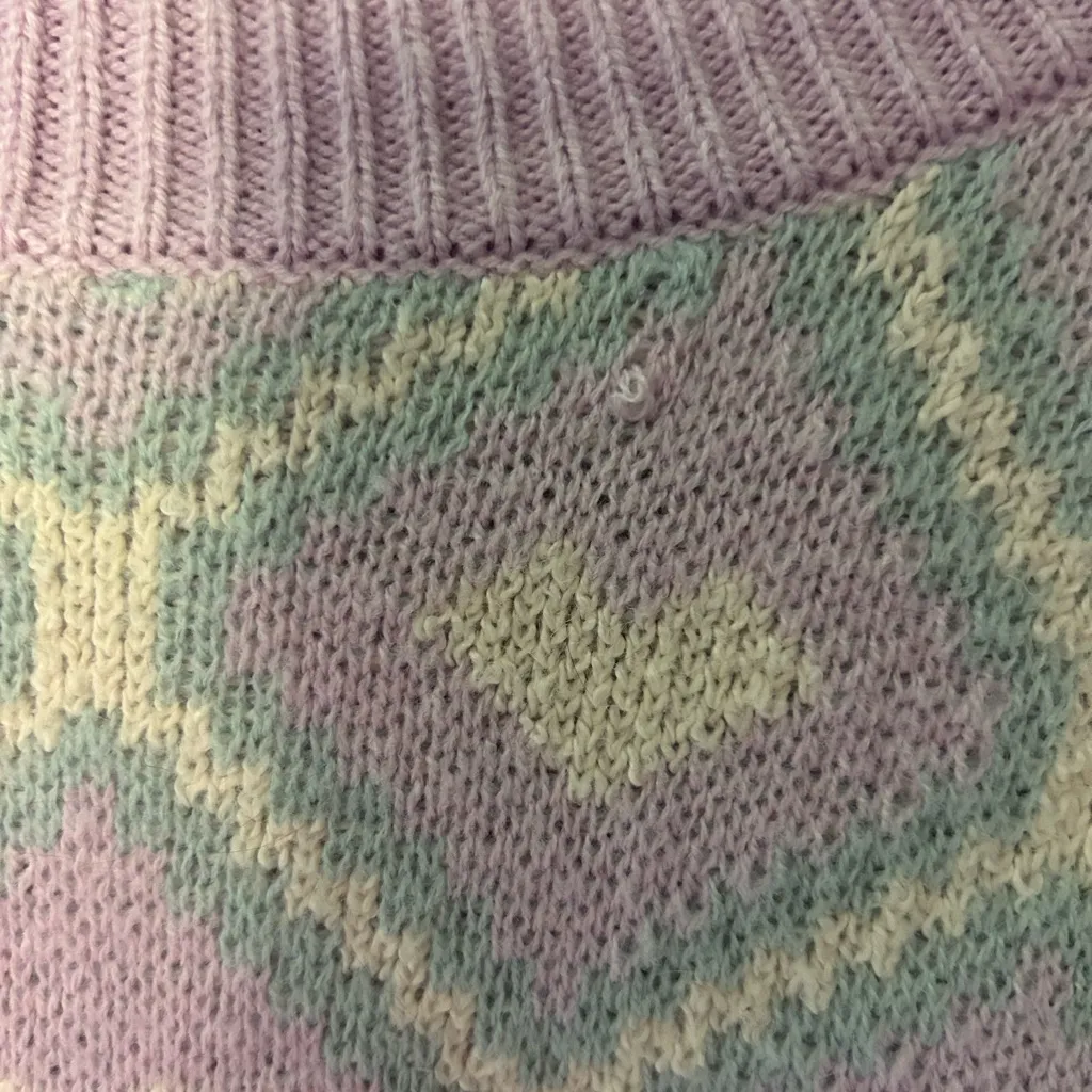 Wild Fable Juniors Argyle Crop Mock Neck Sweater - Image 3