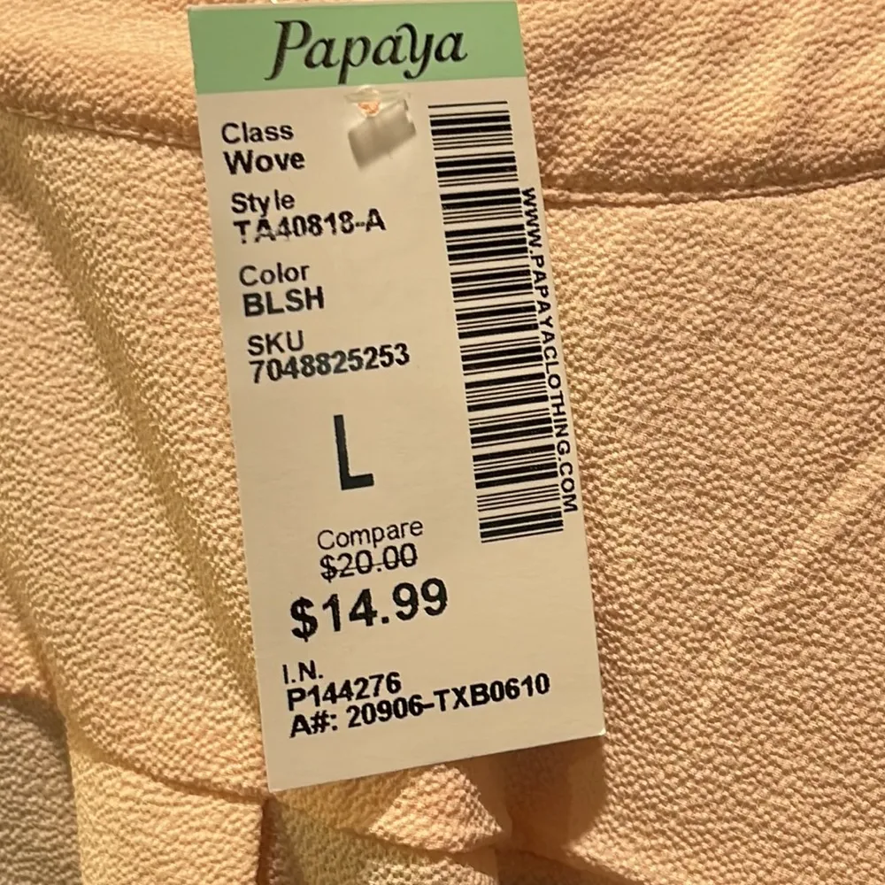 Papaya Light Pink Sheer Blouse - Image 3